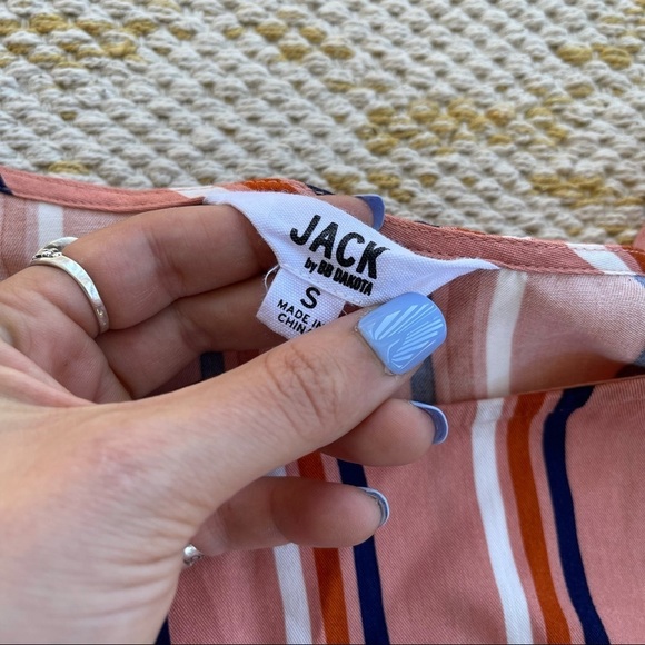 Jack by BB Dakota stripe ruffle dress - Picture 5 of 9